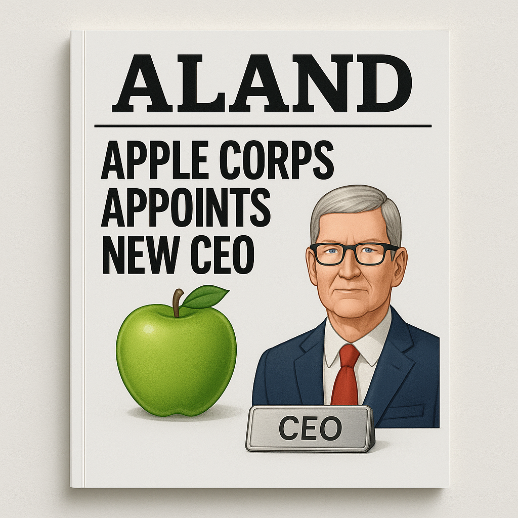 ALAND Magazine Cover - Apple Corps Appoints New CEO